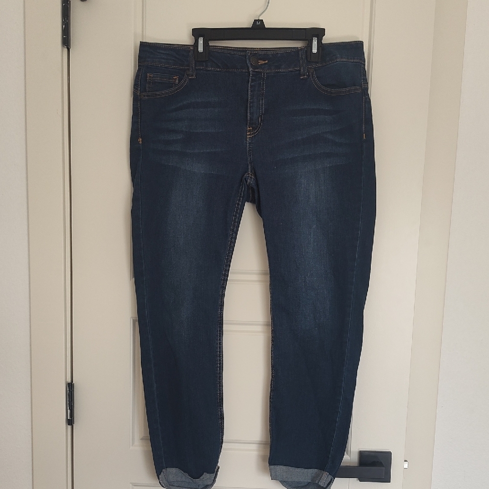 Wax Jean Women's Boyfriend Jeans in Deep Indigo